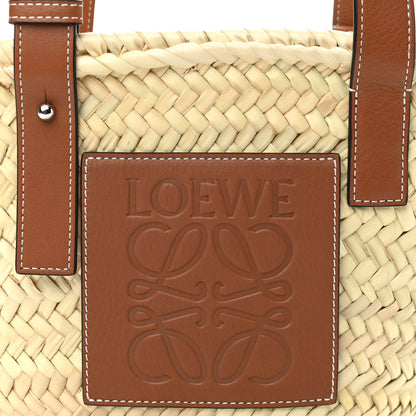 Loewe Raffia Small Basket Tote Bag Natural Tan 9 of 11