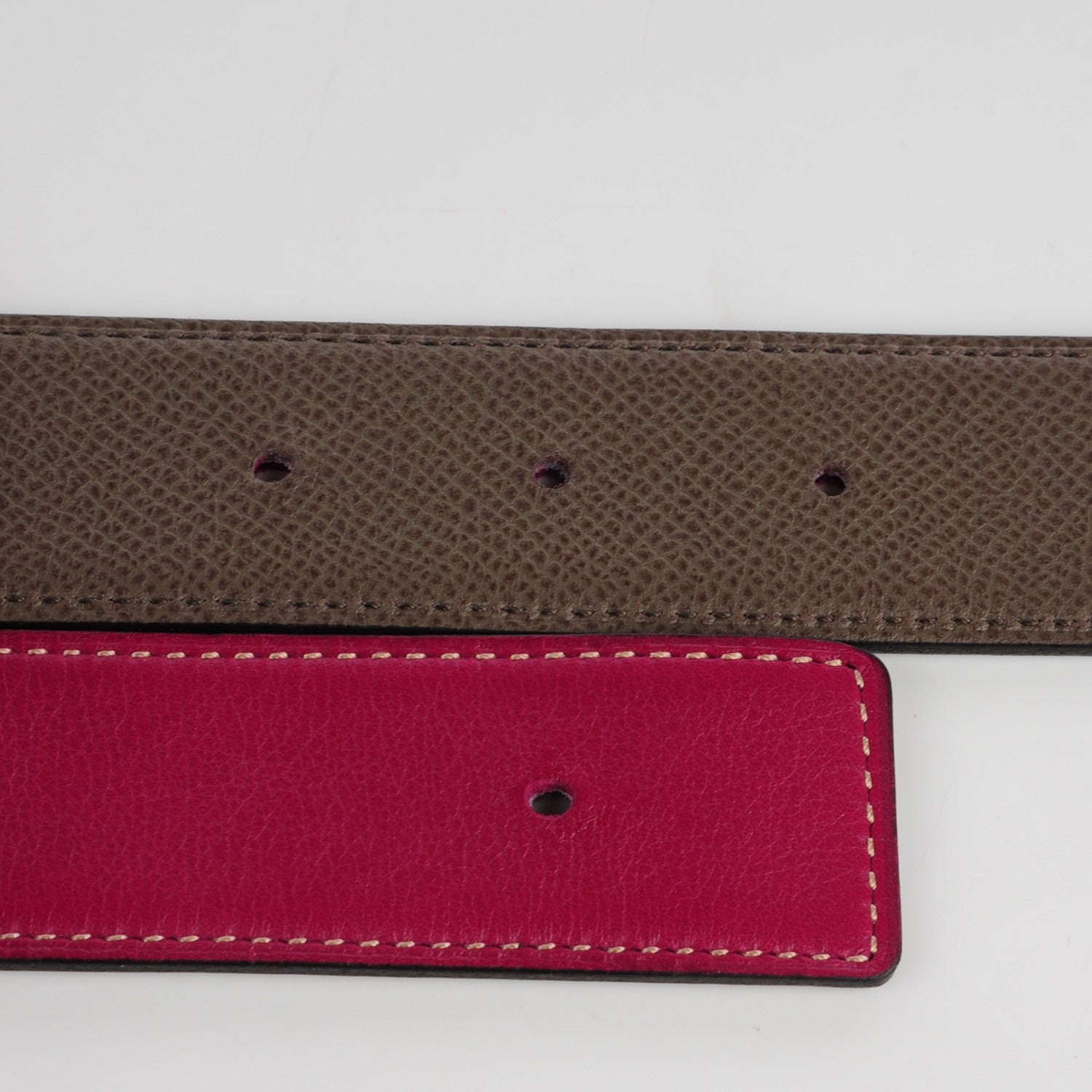Hermes Epsom Swift 32mm Collier De Chien CDC Belt 100 Etain Tosca 4 of 8