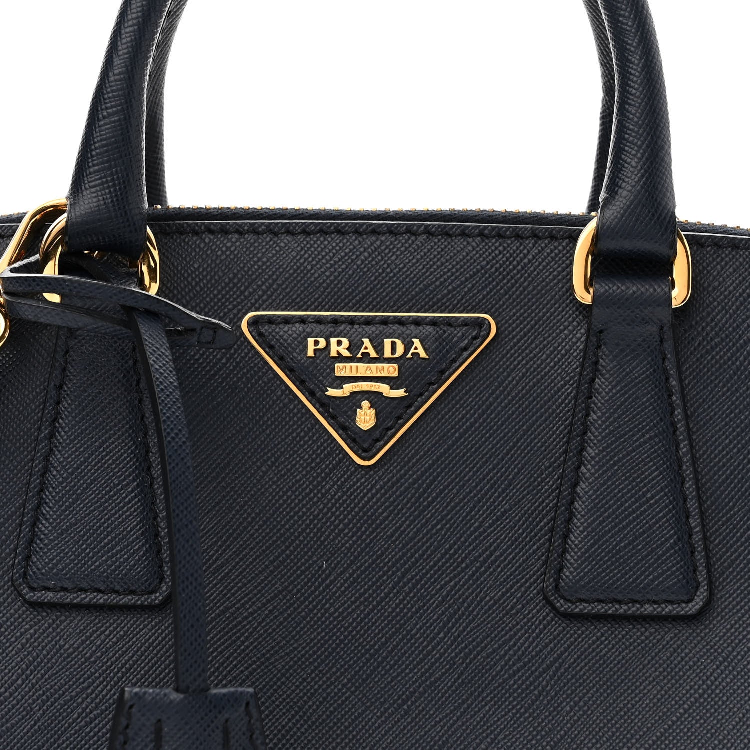 Prada Saffiano Lux Small Promenade Tote Baltico 7 of 11