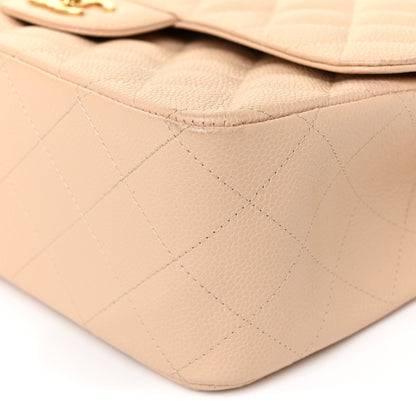 Chanel Caviar Quilted Jumbo Double Flap Beige Clair 11 of 16