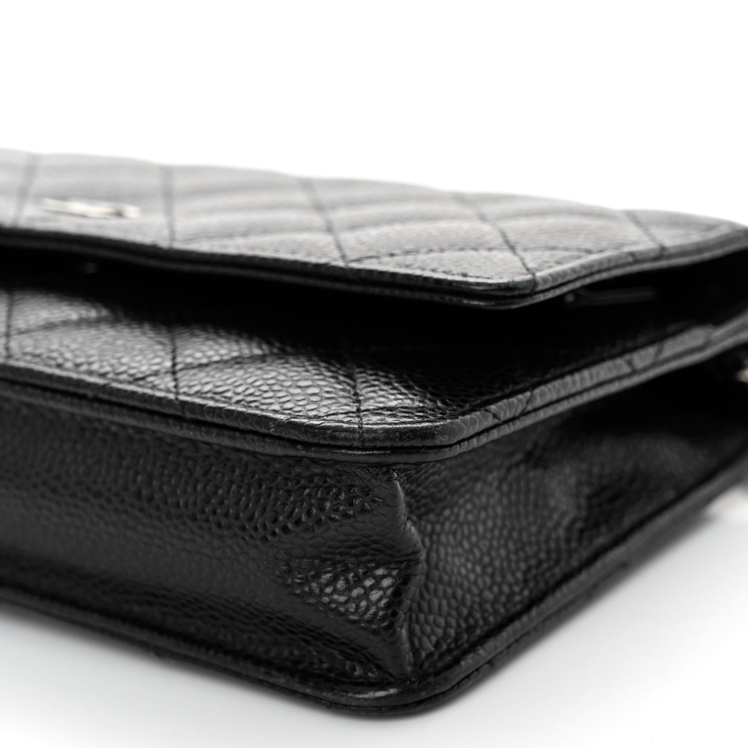Chanel Caviar Quilted Wallet On Chain WOC Black 11 of 12