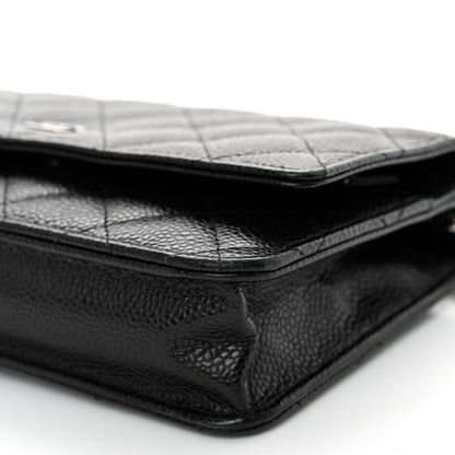 Chanel Caviar Quilted Wallet On Chain WOC Black 11 of 12