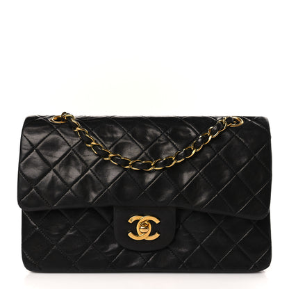 Chanel Lambskin Quilted Small Double Flap Black 1 of 9