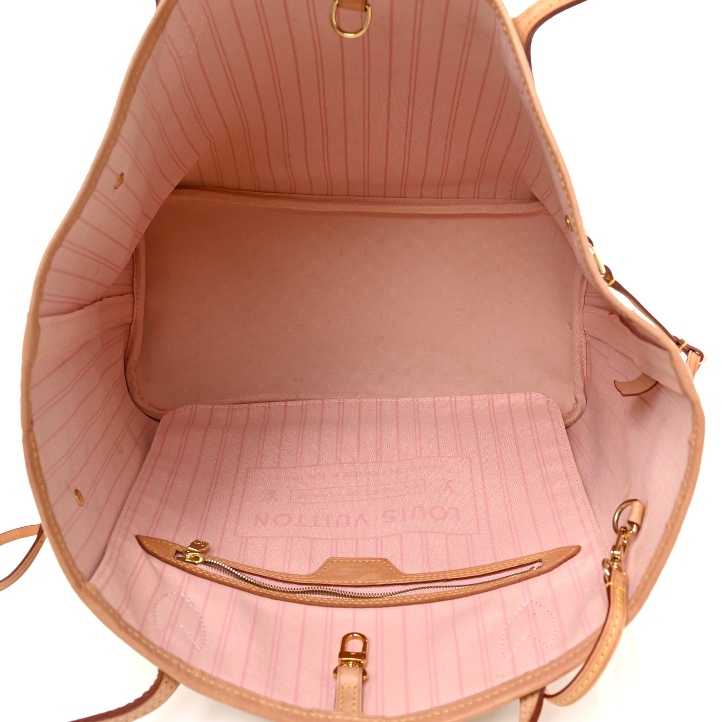 Damier Azur Neo Neverfull MM Rose Ballerine