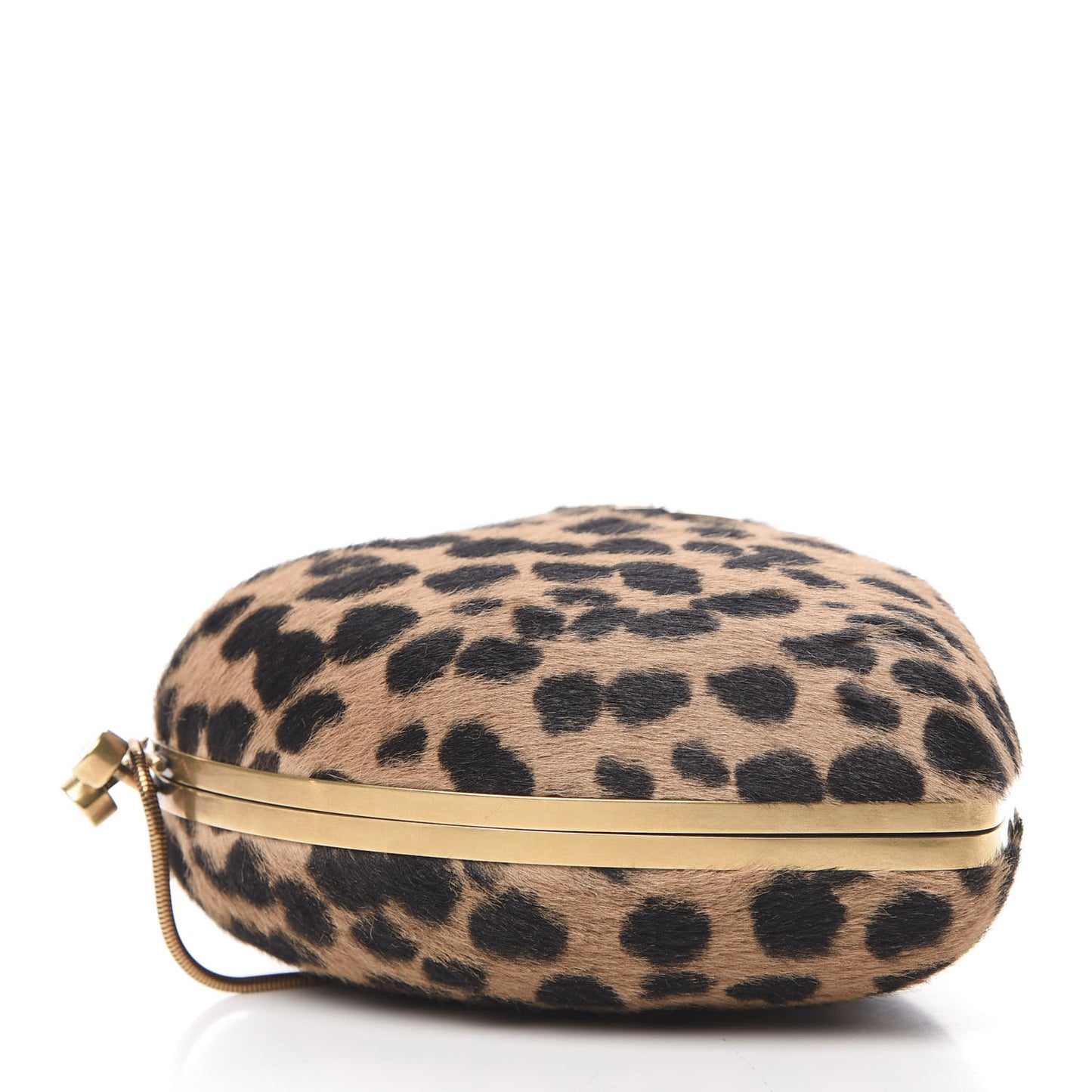 Pony Hair Leopard Love Box Bag Black