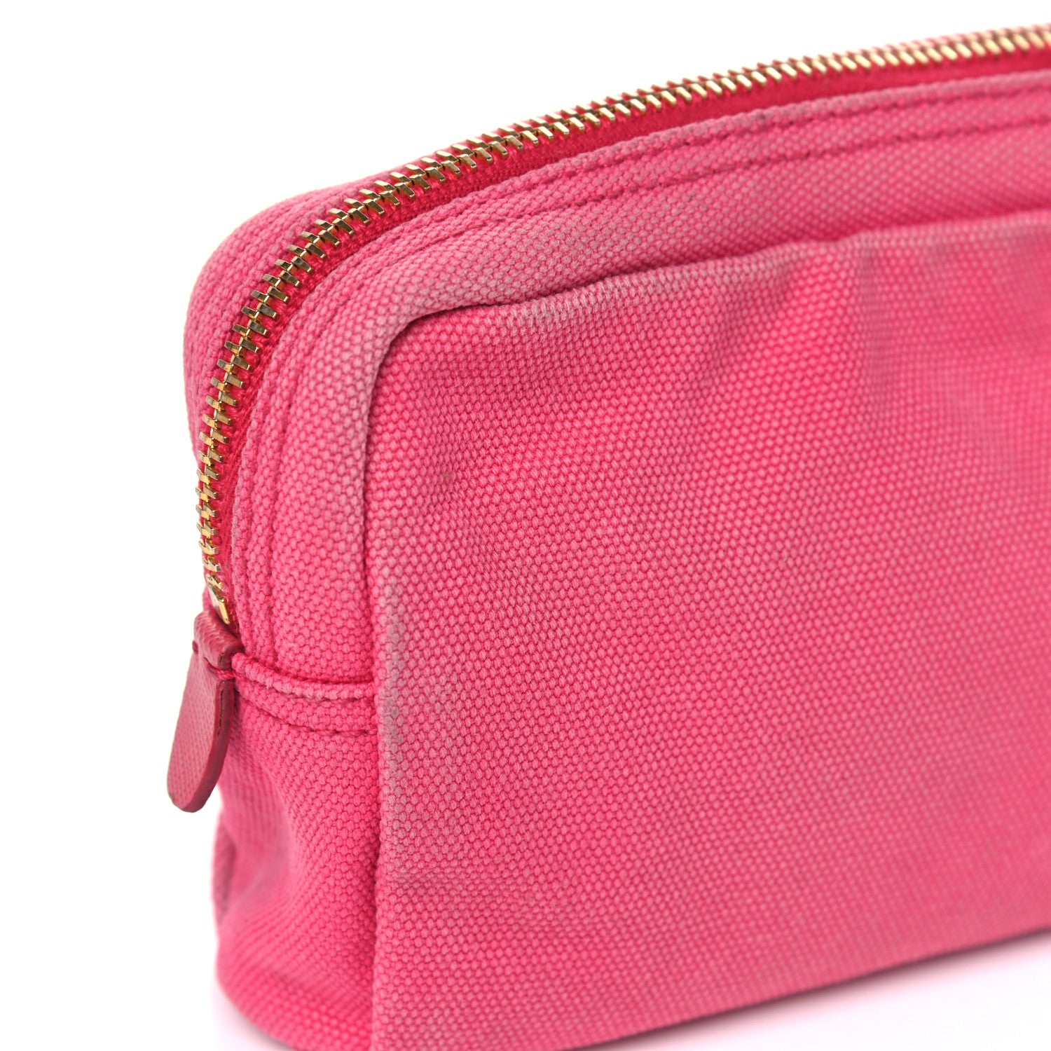 Prada Denim Cosmetic Pouch Fuchsia 10 of 10