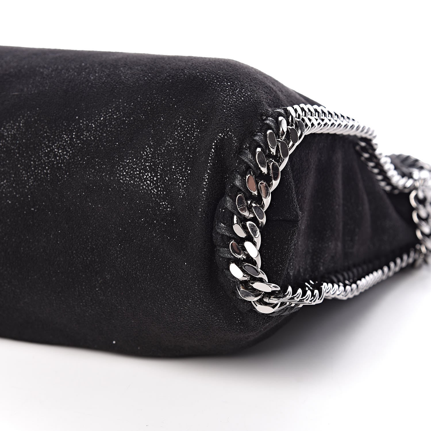 Stella McCartney Shaggy Deer Small Falabella Fold Over Tote Black 10 of 10