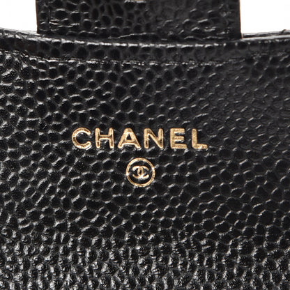 Chanel Caviar Quilted Flap Card Holder Black 6 of 9