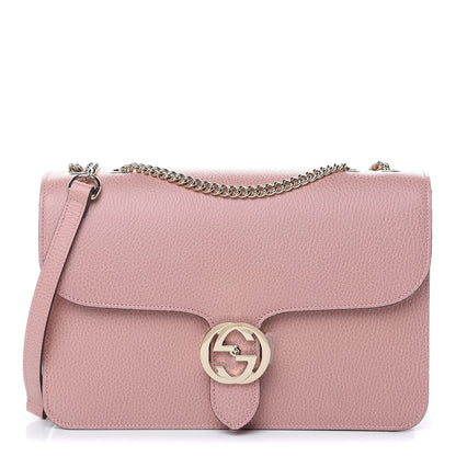 Gucci Dollar Calfskin Interlocking G Shoulder Bag Soft Pink 1 of 9