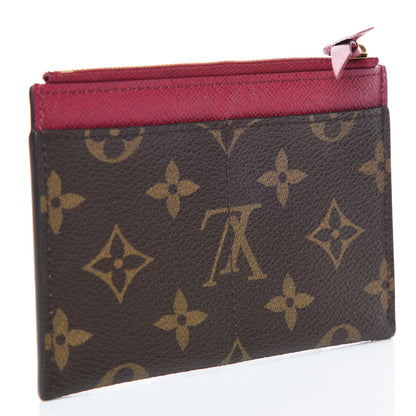 Louis Vuitton Monogram Zipped Card Holder Fuchsia 3 of 7