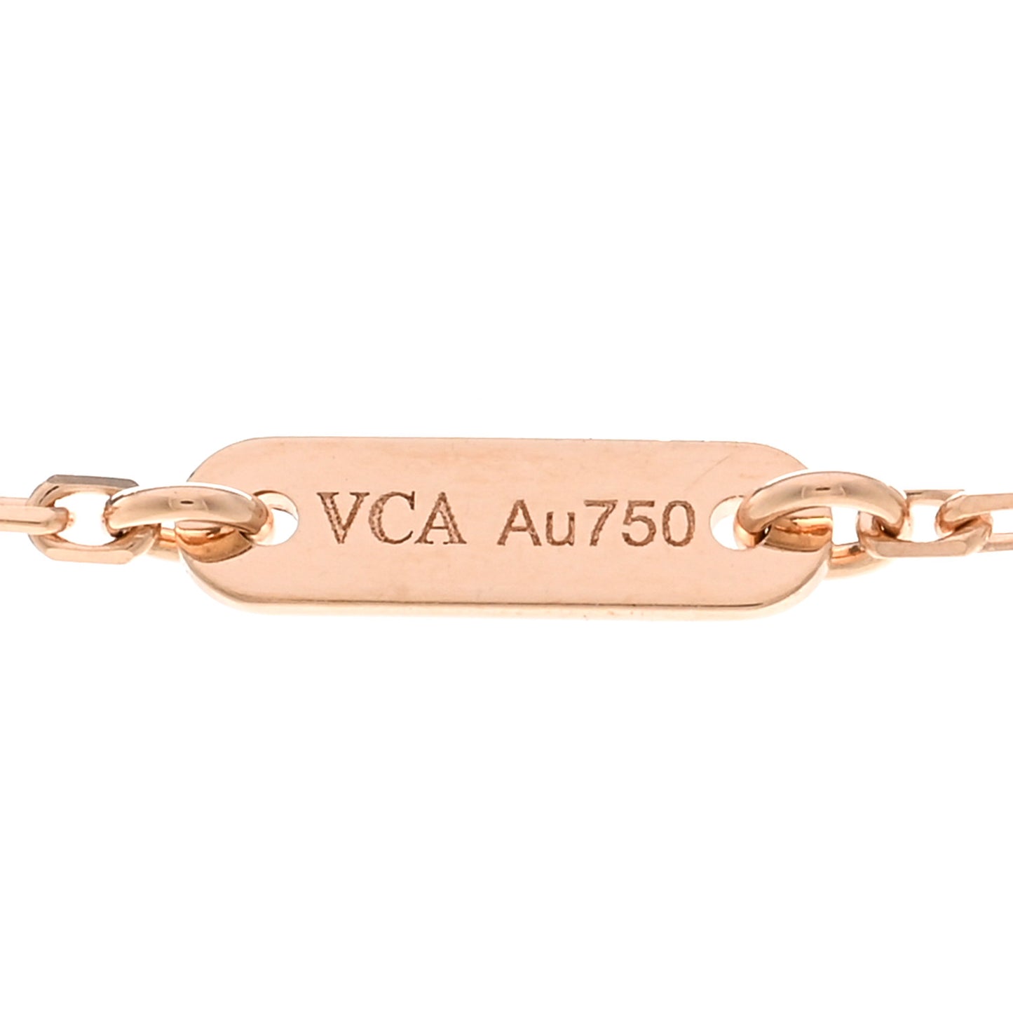 18K Rose Gold Carnelian Sweet Alhambra Pendant Necklace