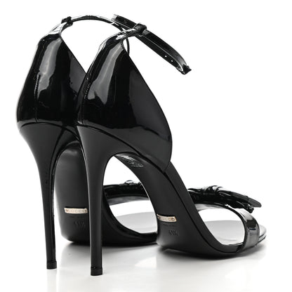 Gucci Vernice Crystal Bow Pumps 41.5 Black 4 of 8