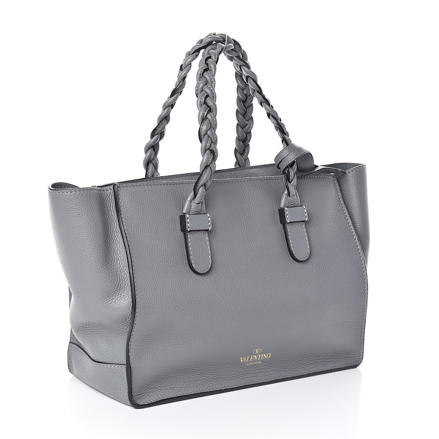Valentino Garavani Grained Calfskin Small To Be Cool Tote Grigio Perla 3 of 9