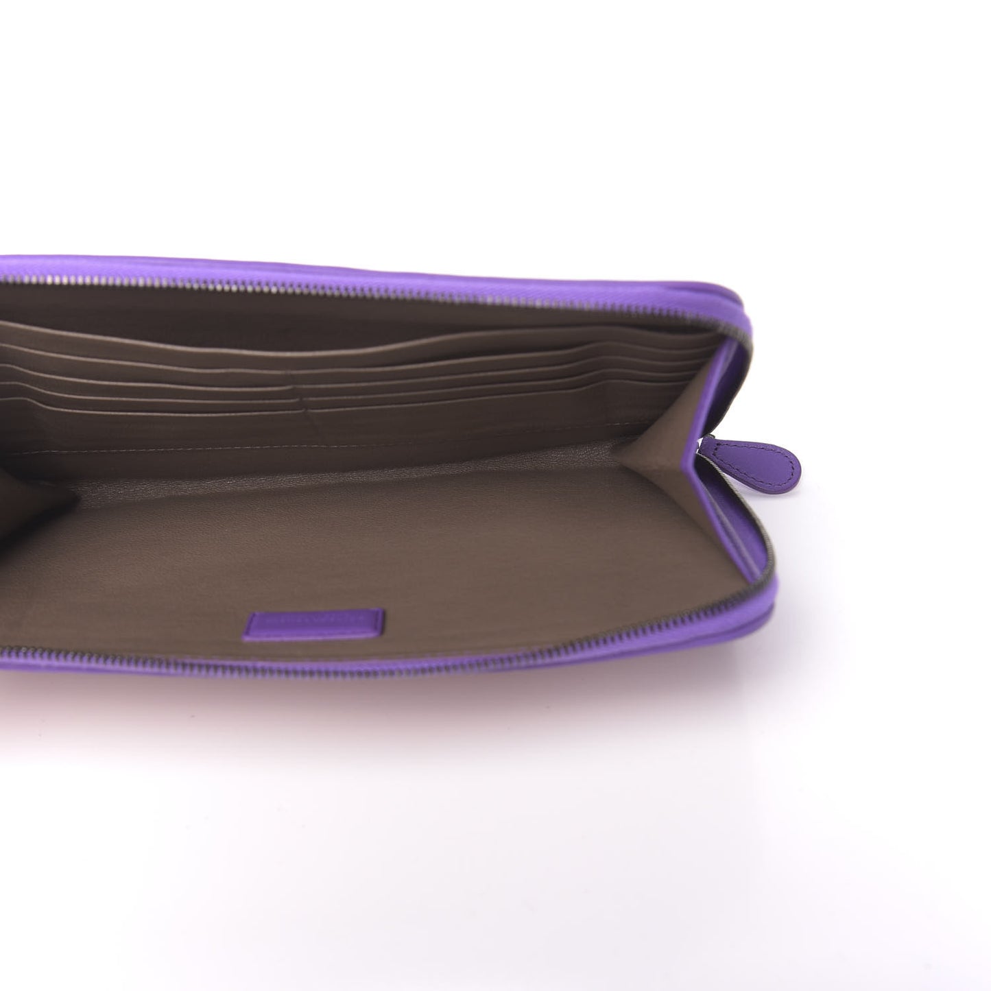 Nappa Intrecciato Flat Zip Pouch Deco Rose Corot