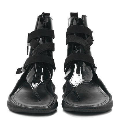Louis Vuitton Patent Monogram LV Bahia Brazil Sandal 39 Black 2 of 7