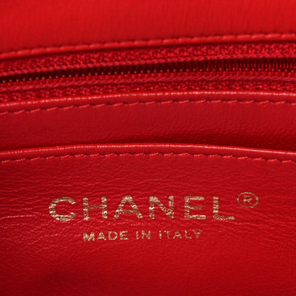 Chanel Lambskin Quilted Mini Rectangular Flap Red 5 of 8