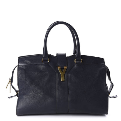 Saint Laurent Sheepskin Medium Cabas ChYc Navy 1 of 11