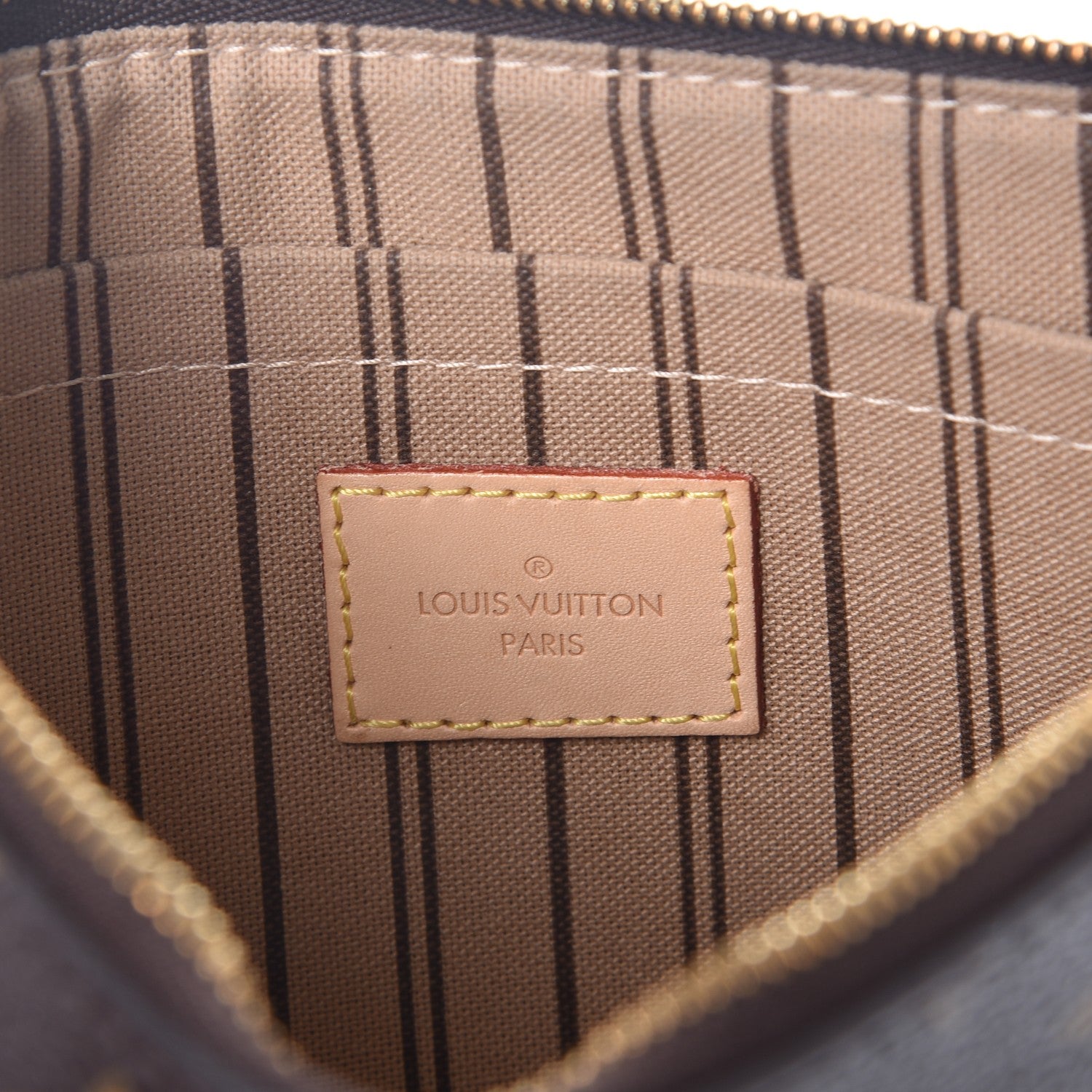 Louis Vuitton Monogram Neverfull MM GM Pochette 7 of 9