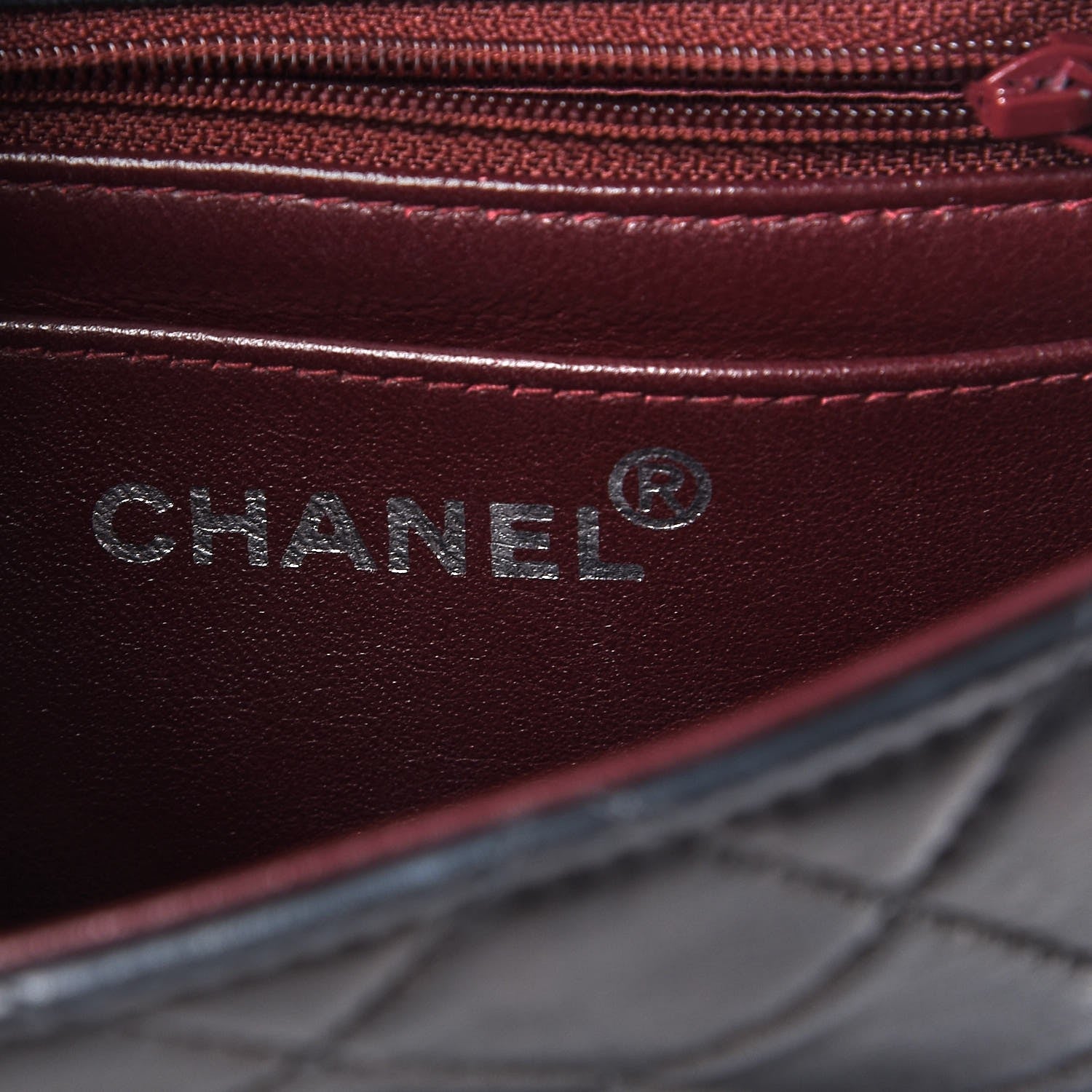 Chanel Lambskin Quilted Mini Square Flap Black 7 of 13
