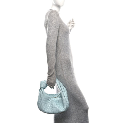 Bottega Veneta Nappa Intrecciato Teen Jodie Hobo Teal Washed 2 of 10