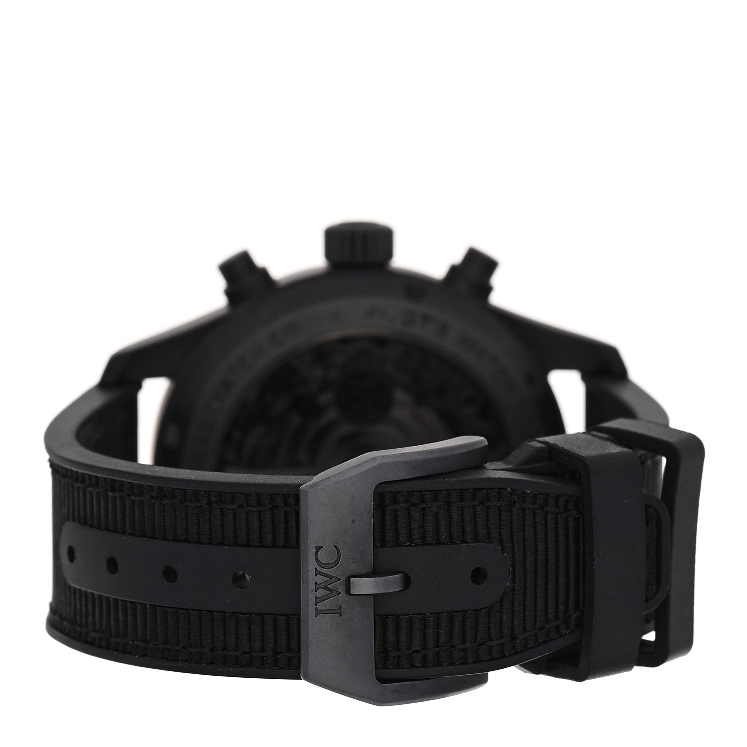 IWC Ceramic Titanium Textile 41mm Pilot Top Gun Chronograph Automatic Watch Black IW388106 3 of 5
