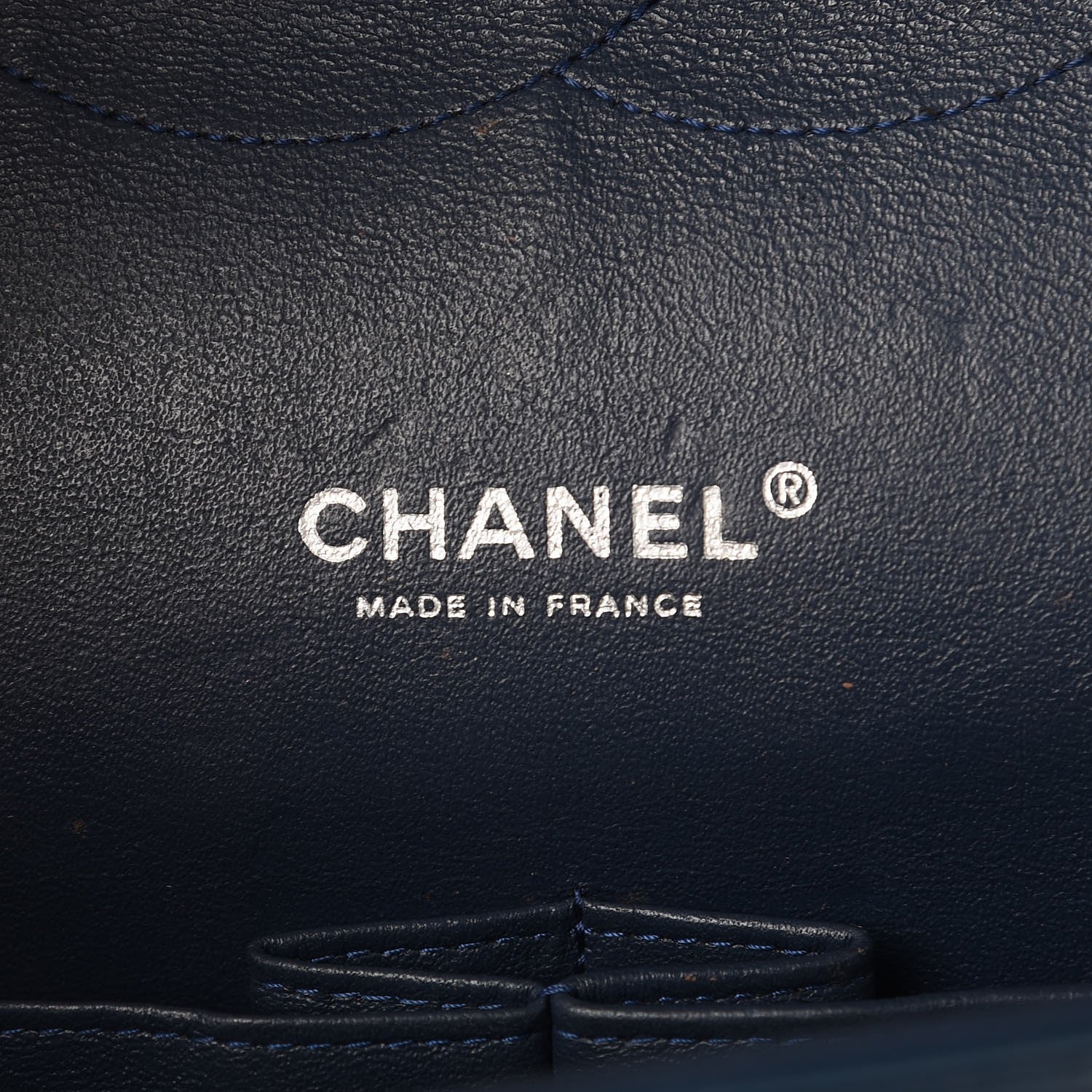 Chanel Patent Quilted Maxi Double Flap Navy Blue 6 of 15