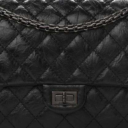 Chanel Aged Calfskin Quilted 2.55 Reissue 226 Flap So Black 10 of 11
