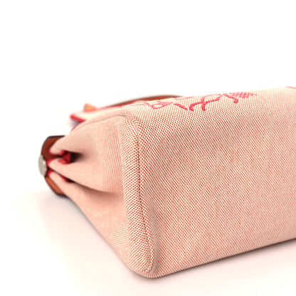 Hermes Vache Hunter Toile Pegase Pop Herbag Zip Retourne 31 PM Rouge Piment 9 of 14