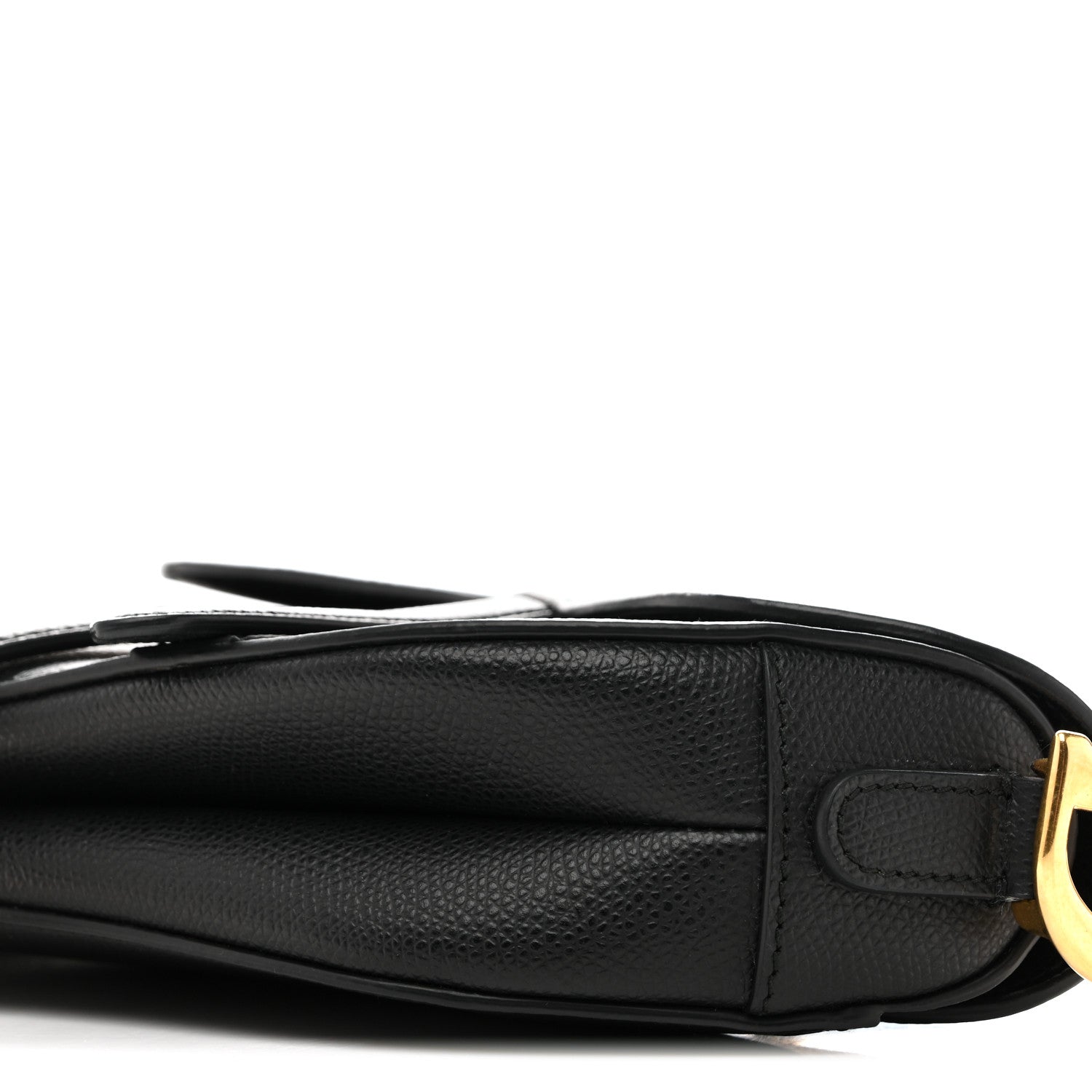 Christian Dior Grained Calfskin Mini Saddle Bag Black 10 of 12