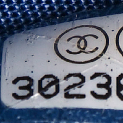 Chanel Shearling Sheepskin Chanel 19 Round Clutch With Chain Blue 7 of 10