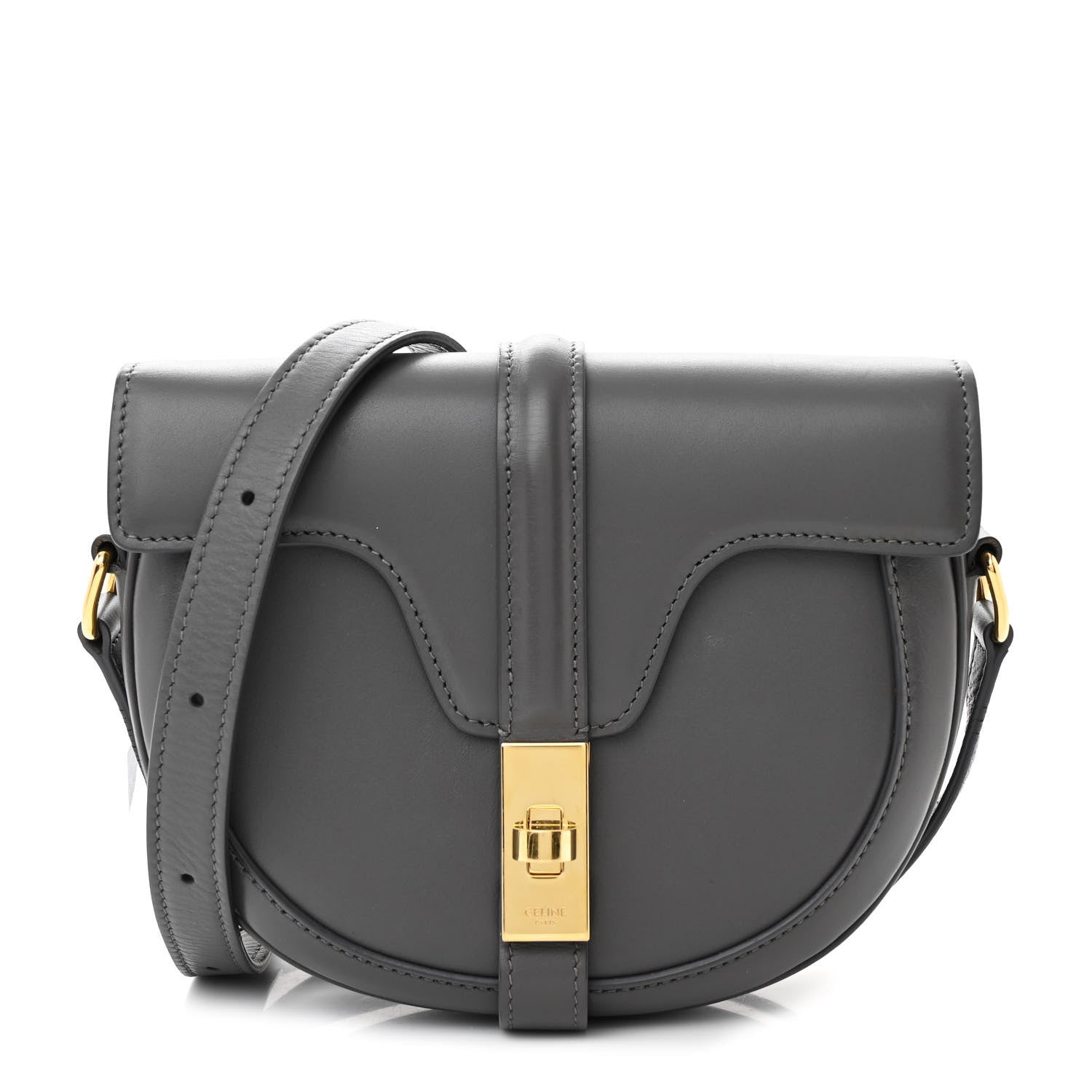 Celine Satinated Calfskin Besace Small 16 Grey 1 of 12