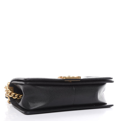 Chanel Caviar Quilted Medium Boy Flap Black 4 of 15