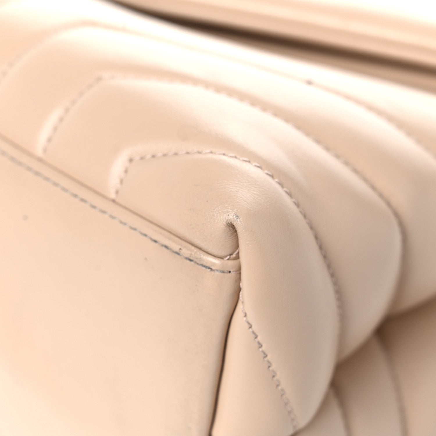 Saint Laurent Calfskin Y Quilted Monogram Medium Loulou Chain Satchel Dark Beige 10 of 19