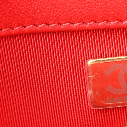 Chanel Calfskin Quilted Mini Flap Bag Red 7 of 9
