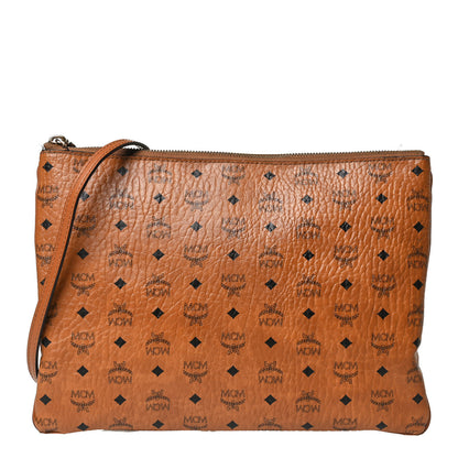 MCM Visetos Crossbody Pouch Cognac 1 of 29