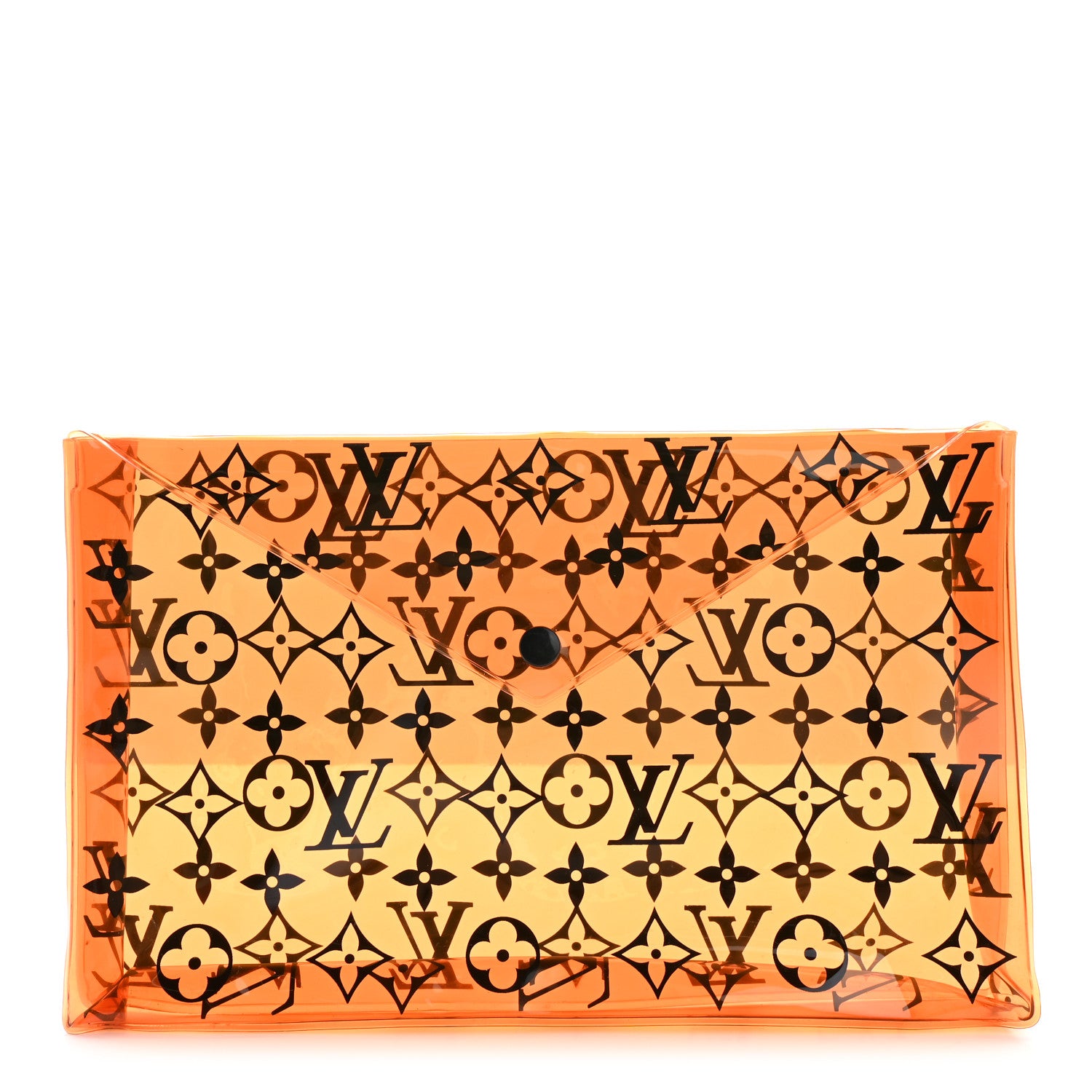 Louis Vuitton PVC Monogram Printed Envelope Pouch Orange 1 of 6