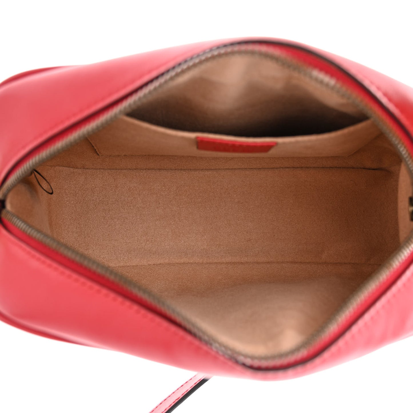 Calfskin Matelasse Small GG Marmont Chain Shoulder Bag Hibiscus Red