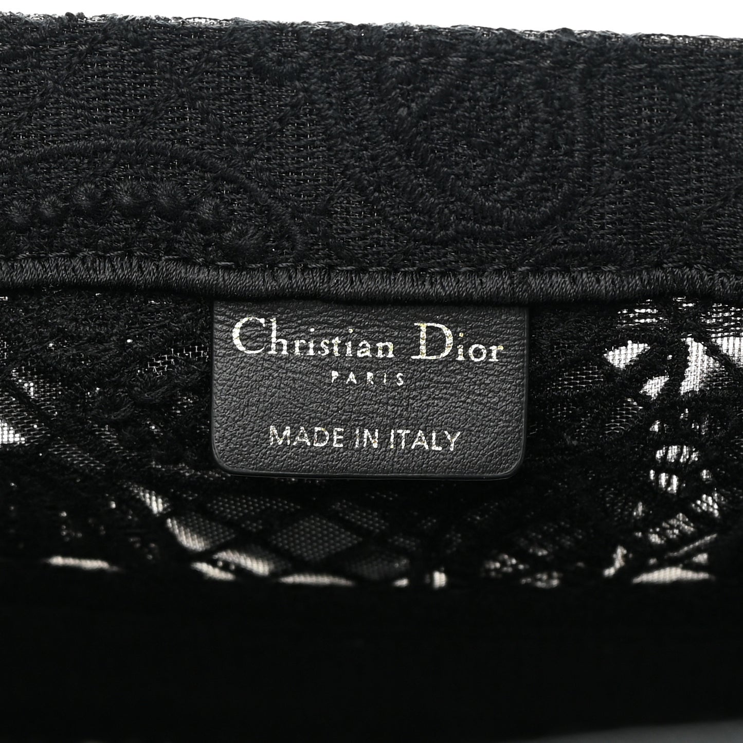 Embroidered 3D Macrame D-Lace Butterfly Medium Book Tote Black Multicolor