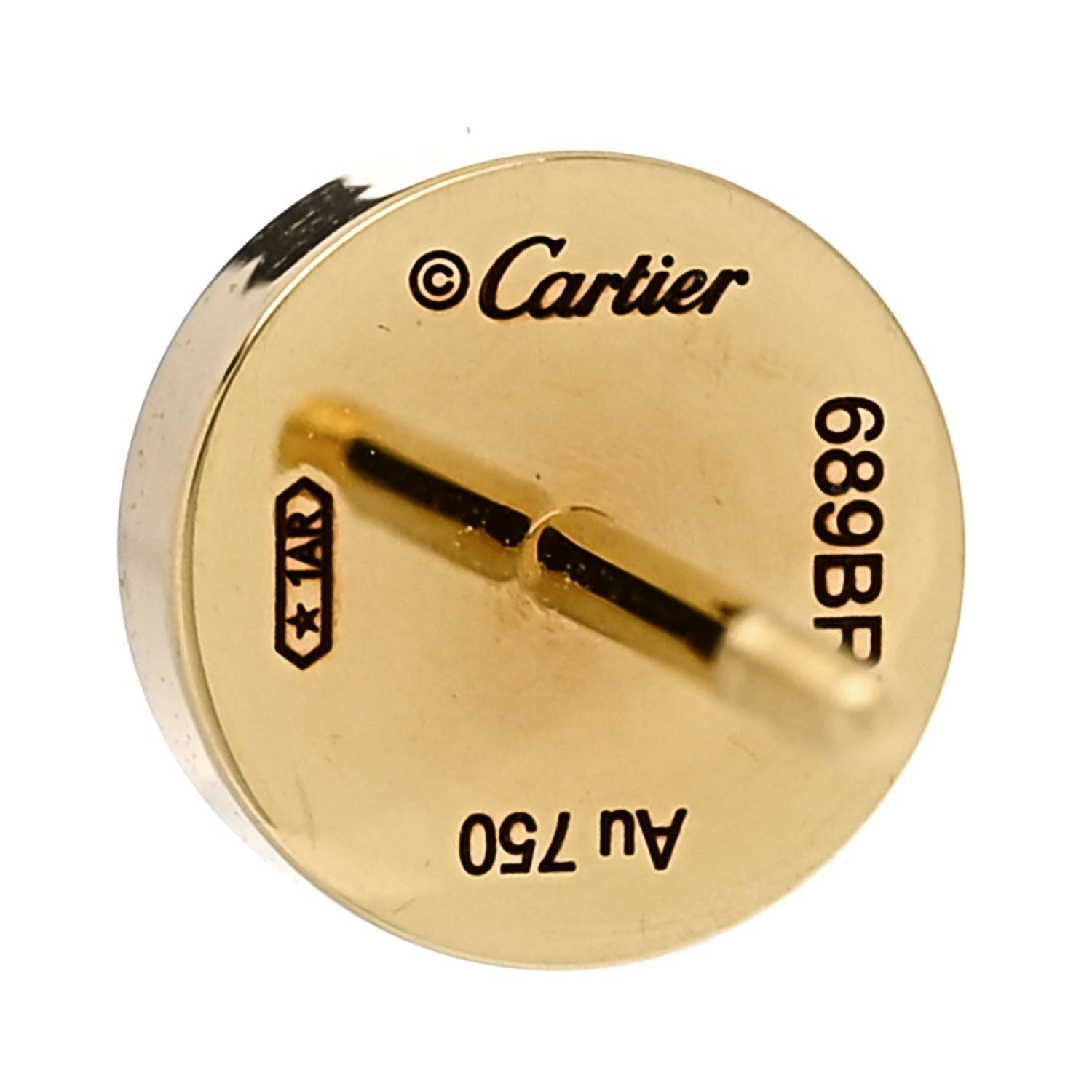 Cartier 18K Yellow Gold LOVE Earrings 4 of 5