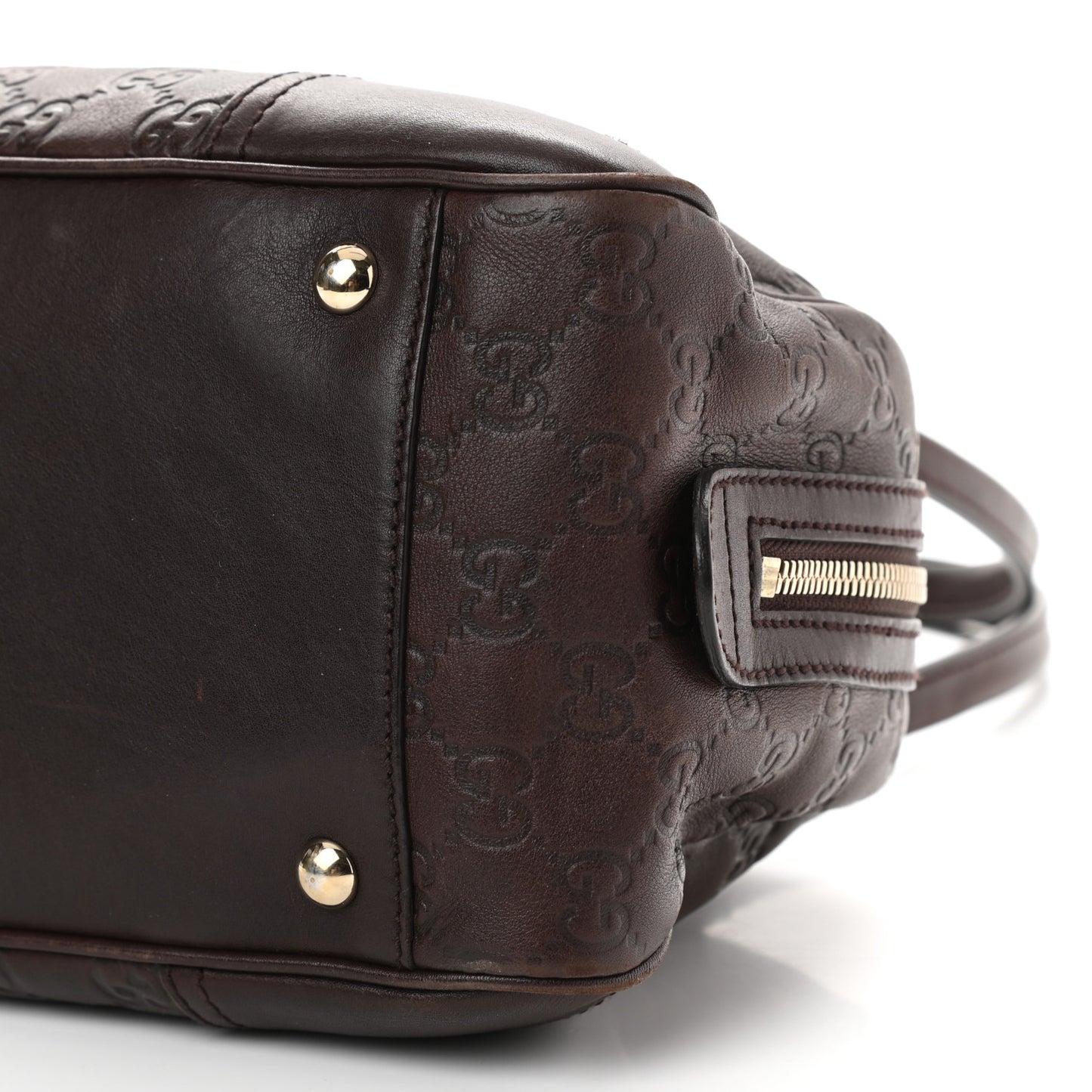 Guccissima Small Princy Satchel Brown