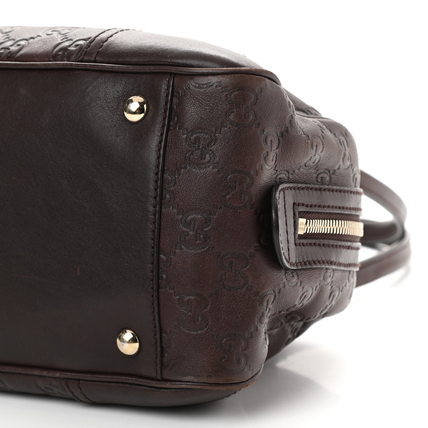 Gucci Guccissima Small Princy Satchel Brown 8 of 8