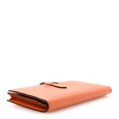 Hermes Epsom Bearn Gusset Wallet Orange 4 of 8