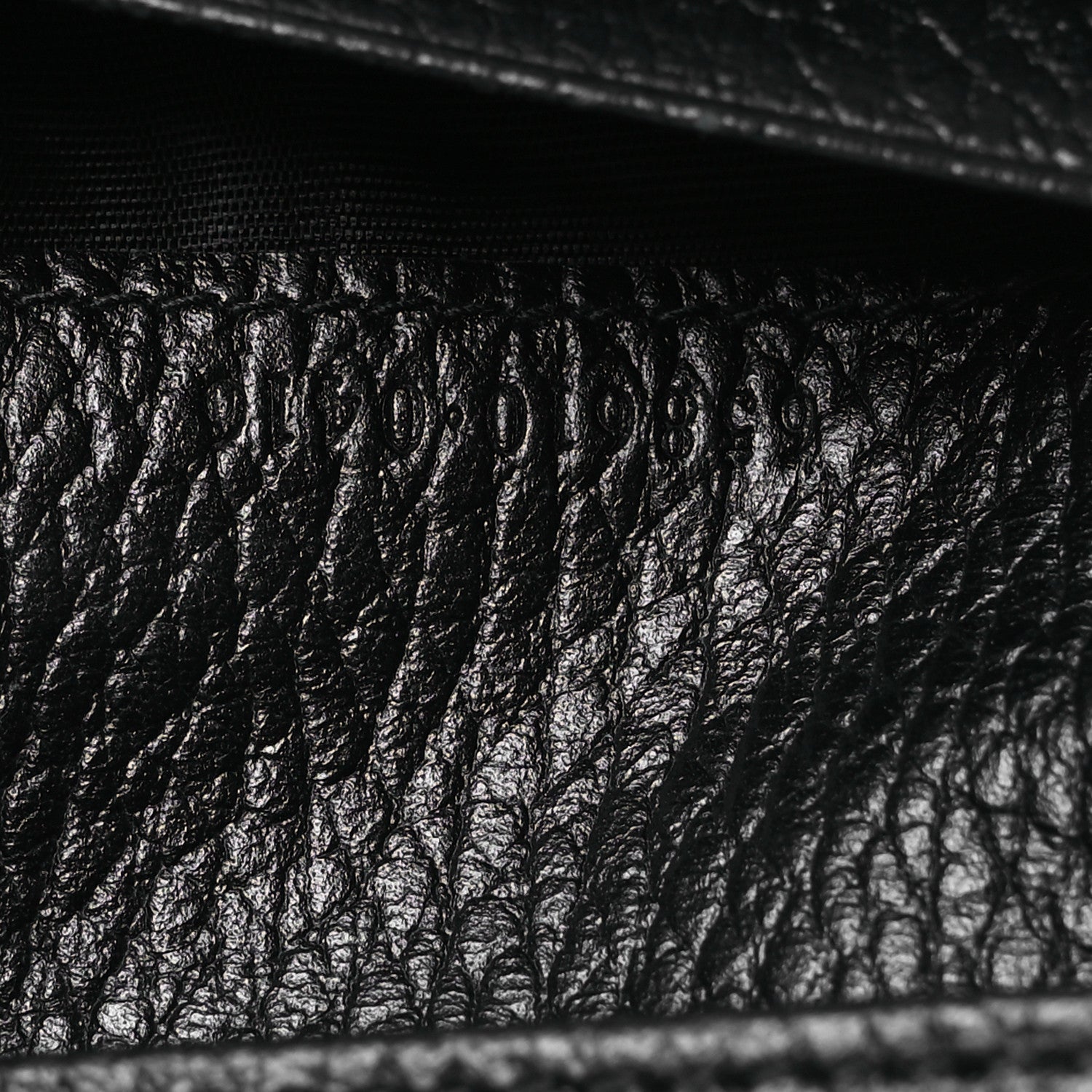 Gucci Dollar Calfskin GG Supreme Monogram GG Marmont Card Case Black Beige Ebony 10 of 12