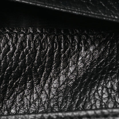 Gucci Dollar Calfskin GG Supreme Monogram GG Marmont Card Case Black Beige Ebony 10 of 12