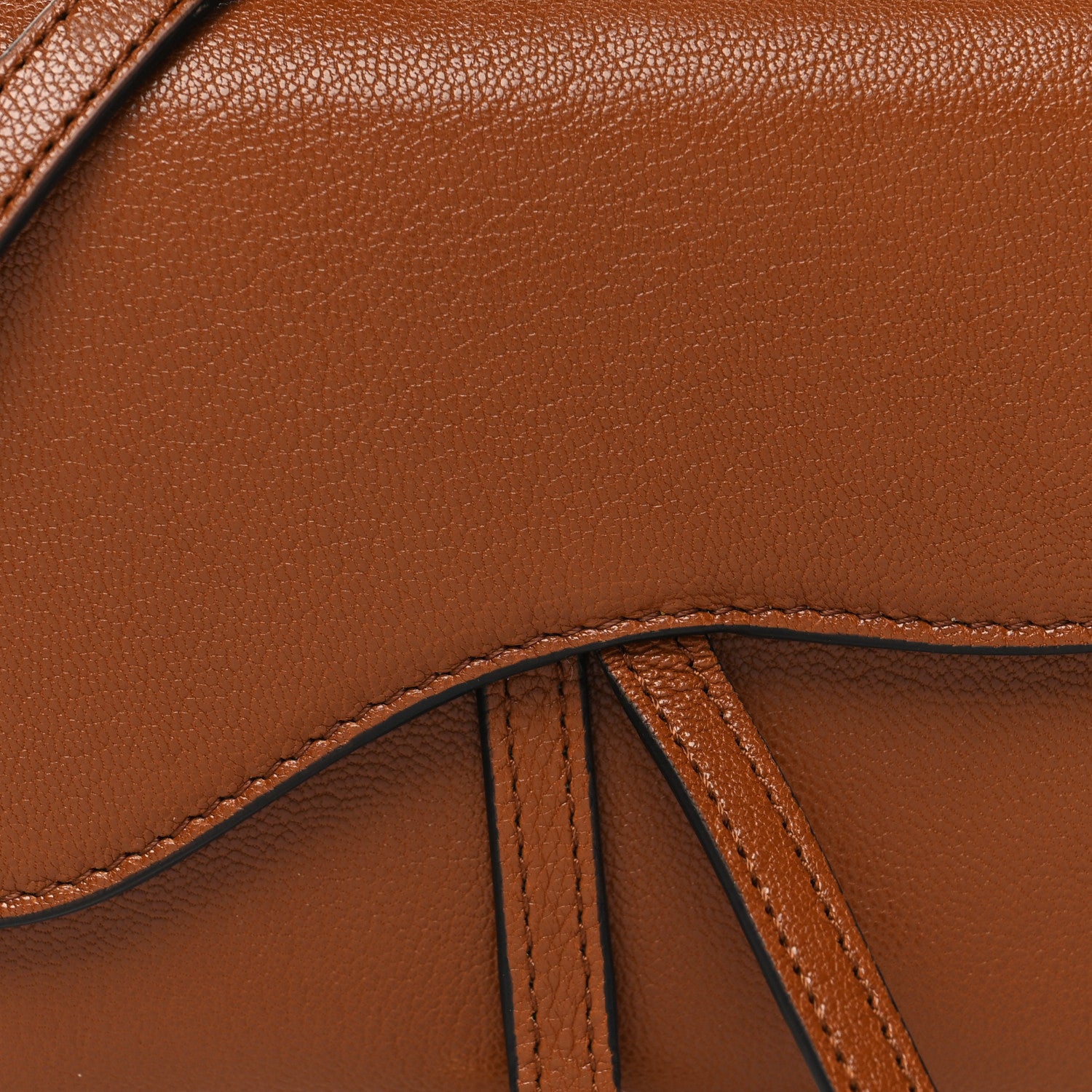Christian Dior Goatskin Double Saddle Pouch Tan 9 of 11