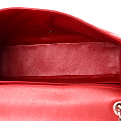 Chanel Caviar Quilted Maxi Single Flap Red 5 of 10