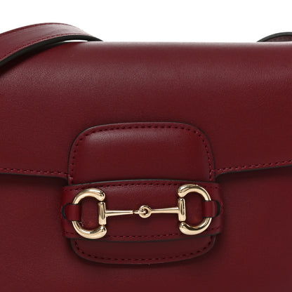 Gucci Arabella Calfskin Horsebit 1955 Shoulder Bag Rosso Ancora 8 of 11