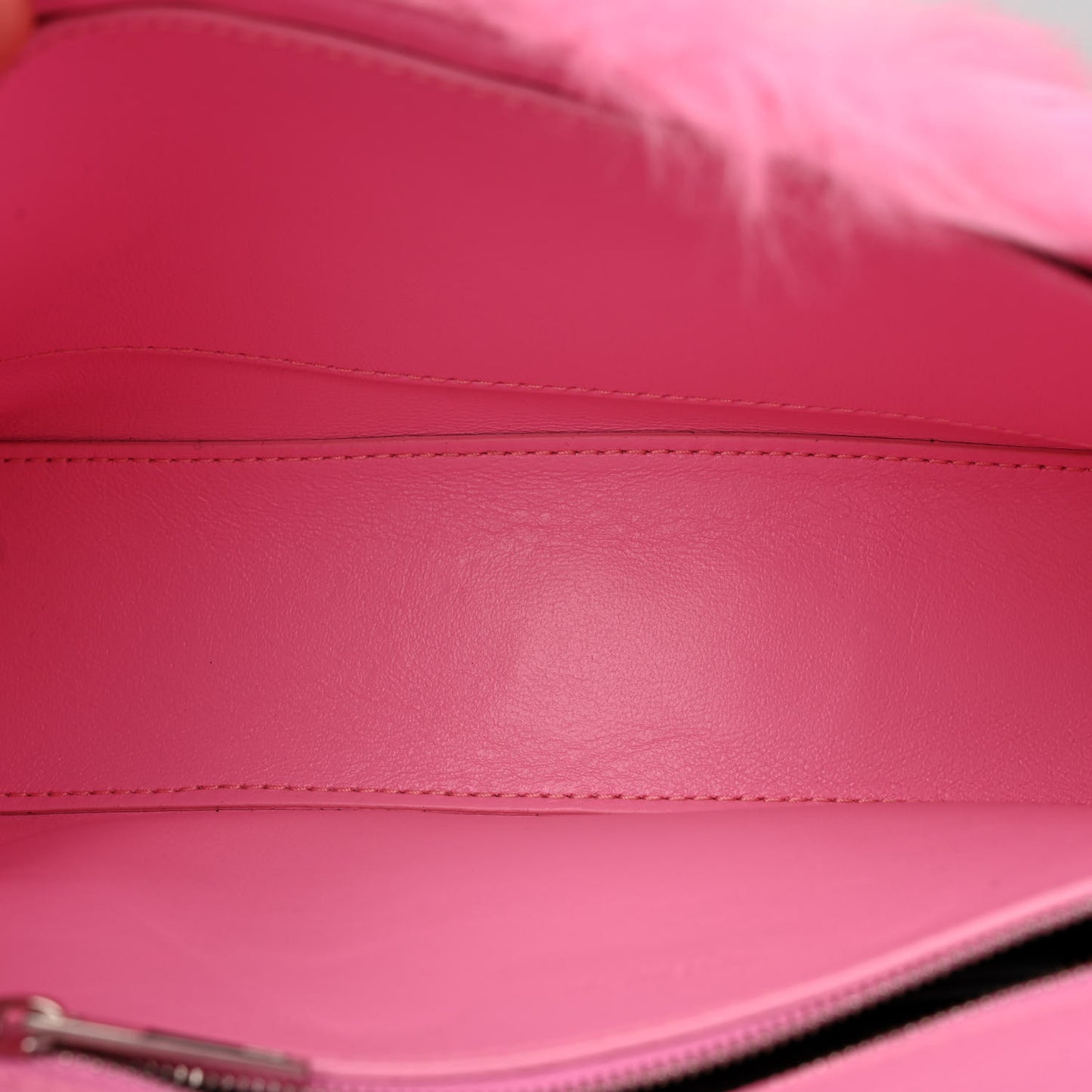 Faux Fur Small Downtown Shoulder Bag Pink