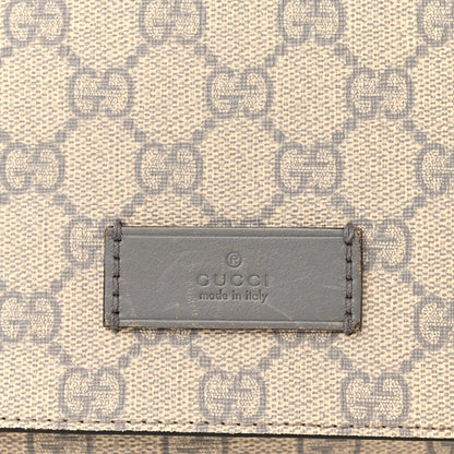 Gucci GG Plus Monogram Messenger Diaper Bag Ecru Grigio 12 of 13