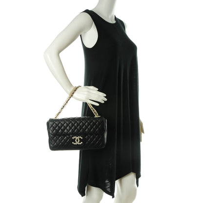 Chanel Lambskin Quilted Medium Westminster Pearl Flap Black 2 of 7